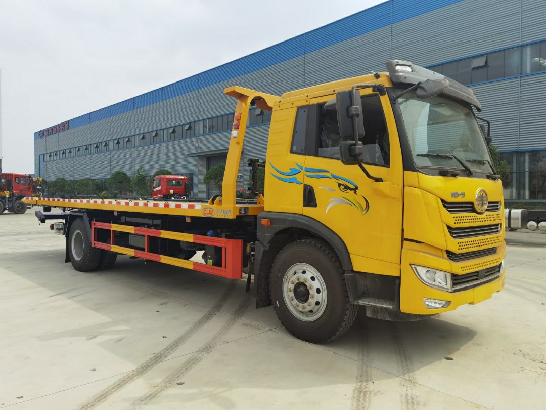 解放龍V2.0平頂隨車(chē)吊